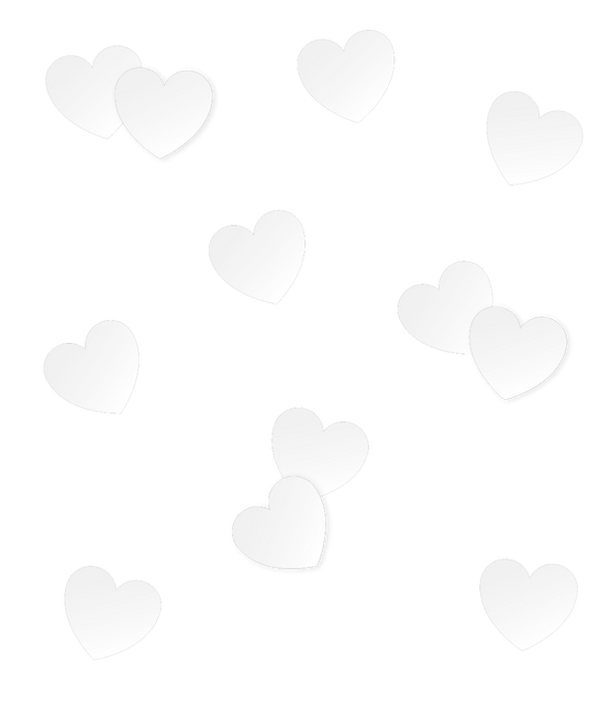 Hartjes Tafelconfetti Wit 14gr van Paper Dreams koop je bij Partywinkel