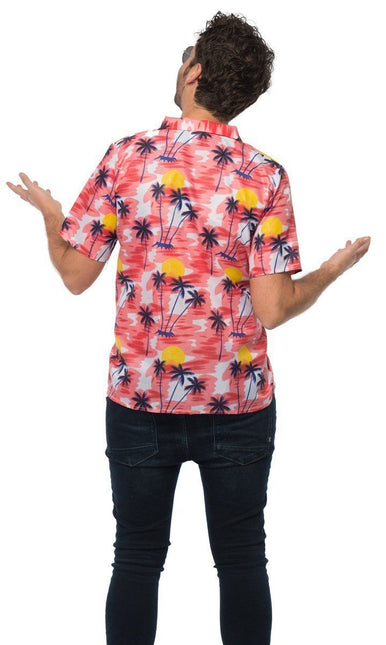 Hawai Shirt Rood van Partychimp koop je bij Partywinkel