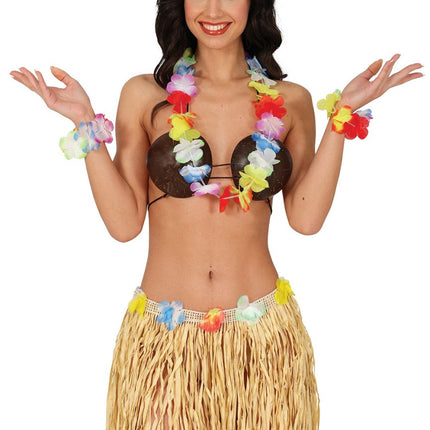Hawaii Accessoireset Regenboog 4 delig van Fiestas Guirca koop je bij Partywinkel