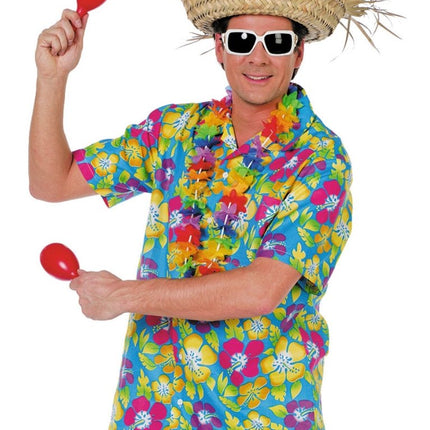 Hawaii Blouse Blauw van Wilbers & Wilbers koop je bij Partywinkel