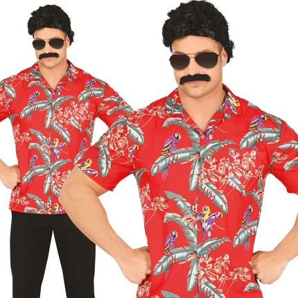 Hawaii Blouse Papegaaien van Fiestas Guirca koop je bij Partywinkel