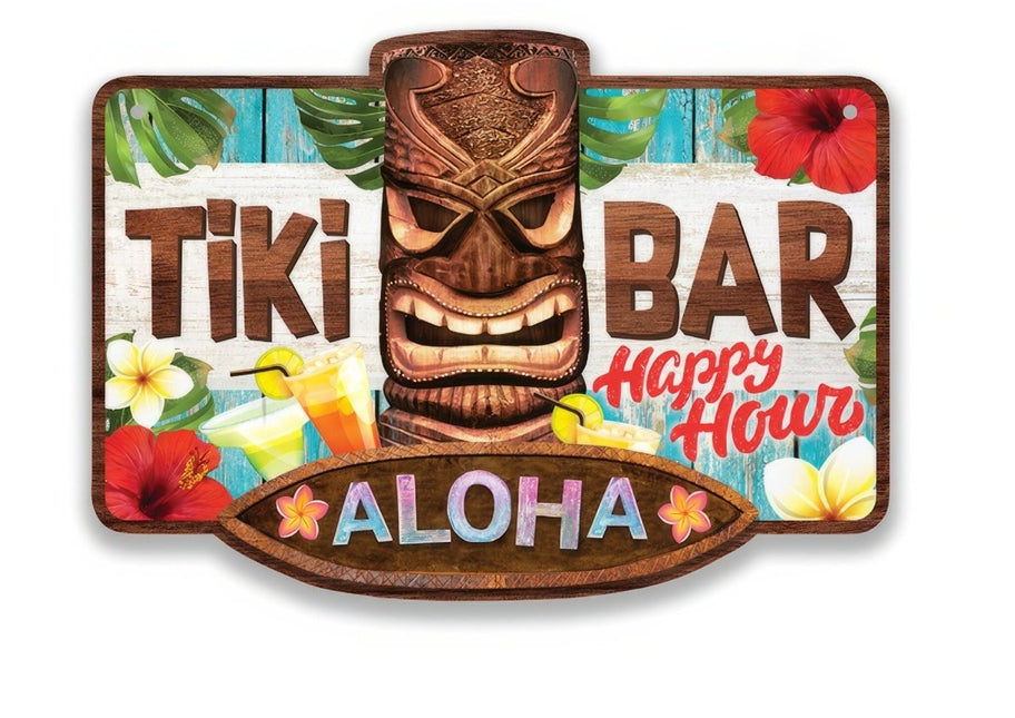 Hawaii Bord Tiki Bar 35cm van Fiestas Guirca koop je bij Partywinkel