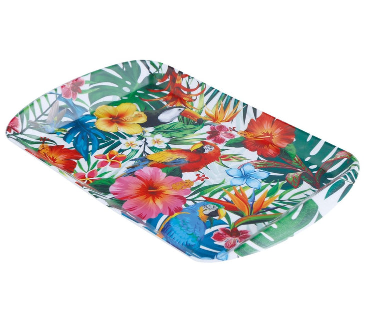 Hawaii Dienblad Plastic 39cm van Fiestas Guirca koop je bij Partywinkel