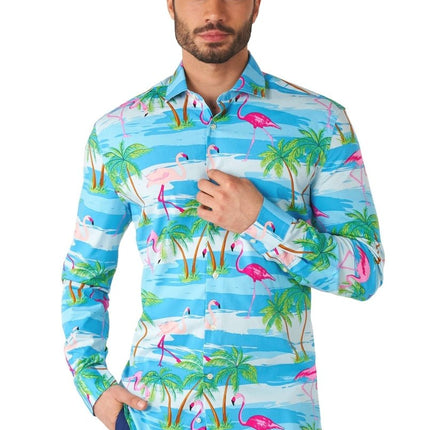 Hawaii Flamingo Overhemd Heren OppoSuits van OppoSuits koop je bij Partywinkel