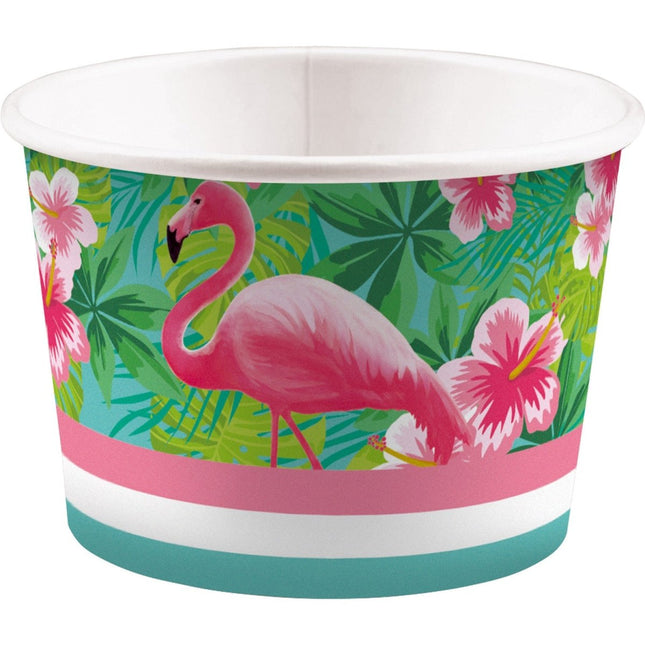 Hawaii IJsbakjes Flamingo 270ml 6st van Riethmueller koop je bij Partywinkel