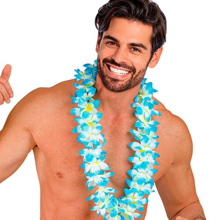 Hawaii Krans Licht Blauw van Widmann koop je bij Partywinkel