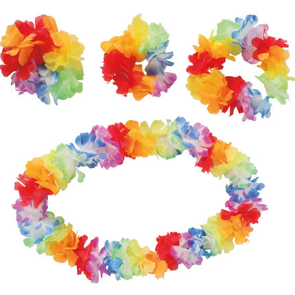 Hawaii Krans Set Deluxe 3 delig van Fiestas Guirca koop je bij Partywinkel