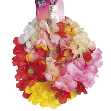 Hawaii Krans Set Gekleurd 4 delig van Smiffys koop je bij Partywinkel