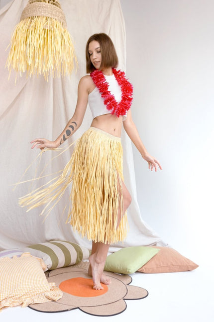 Hawaii Rok Bruin Stro van Partydeco koop je bij Partywinkel