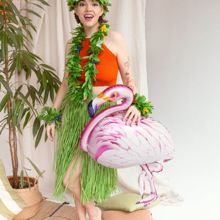 Hawaii Rok Groen Stro van Partydeco koop je bij Partywinkel