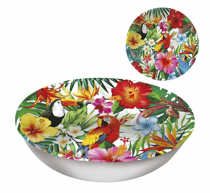Hawaii Schaal Plastic 32cm van Fiestas Guirca koop je bij Partywinkel