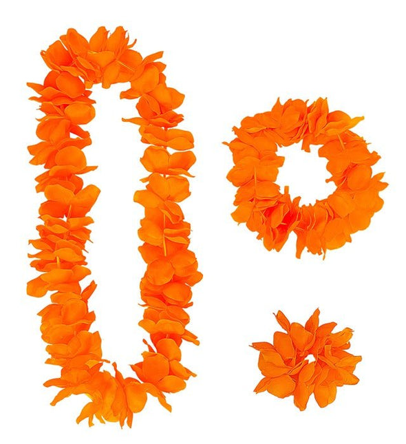 Hawaii Set Oranje van Widmann koop je bij Partywinkel
