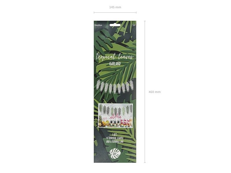 Hawaii Slinger Palmblad 1,25cm van Partydeco koop je bij Partywinkel