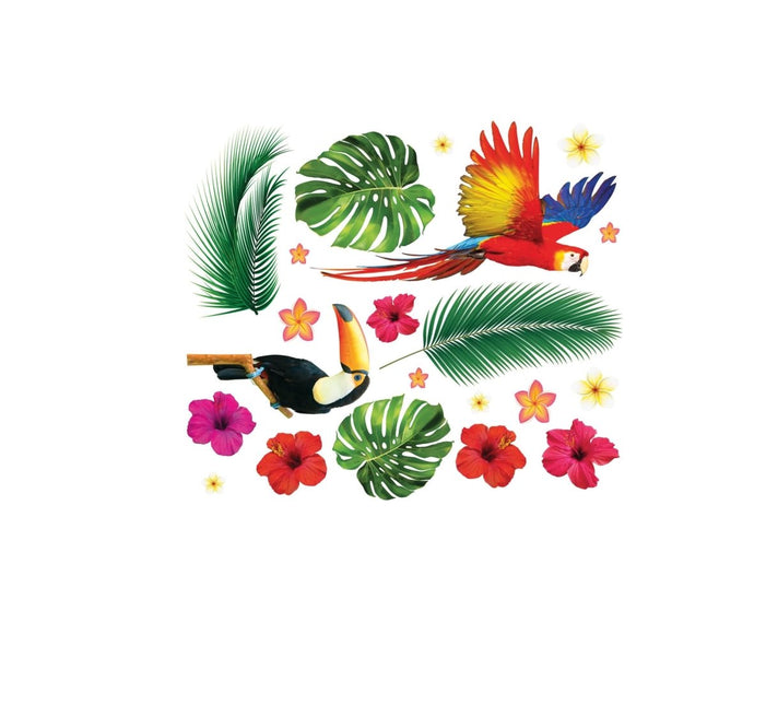 Hawaii Sticker 80cm van Fiestas Guirca koop je bij Partywinkel