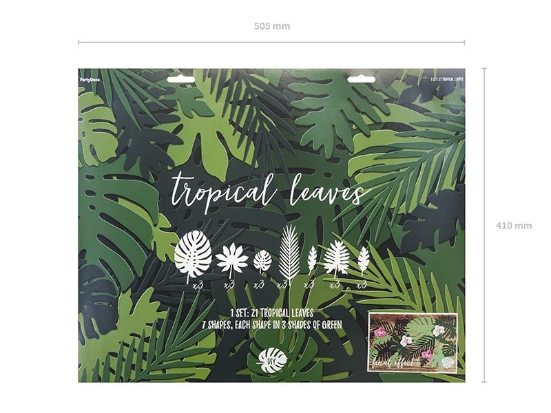 Hawaii Versiering Set Palmblad 21 delig van Partydeco koop je bij Partywinkel