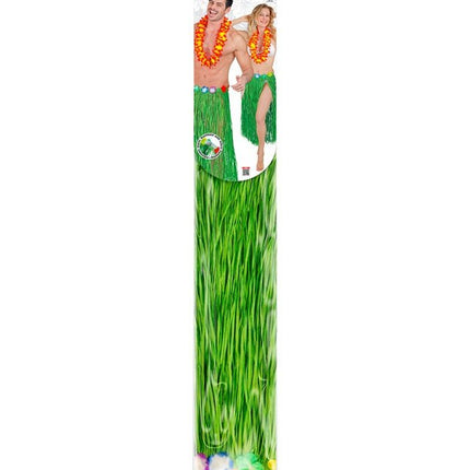 Hawaiirokje Groen Met Bloemenriem 80cm van Widmann koop je bij Partywinkel