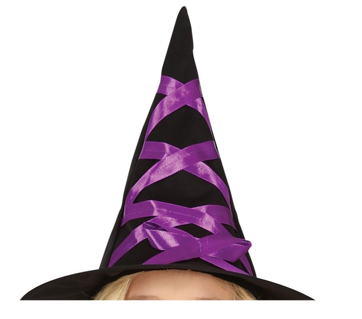 Heks Halloween Kostuum Meisje Zwart Paars van Fiestas Guirca koop je bij Partywinkel