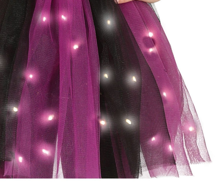 Heks Halloween Kostuum Meisje Zwart Paars van Fiestas Guirca koop je bij Partywinkel