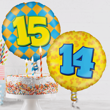 Helium Ballon 11 Jaar Gekleurd Leeg 46cm van Paper Dreams koop je bij Partywinkel