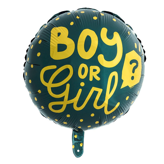 Helium Ballon Boy Or Girl Dubbelzijdig 45cm van Boland koop je bij Partywinkel