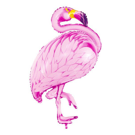 Helium Ballon Flamingo Leeg 95cm van Partydeco koop je bij Partywinkel