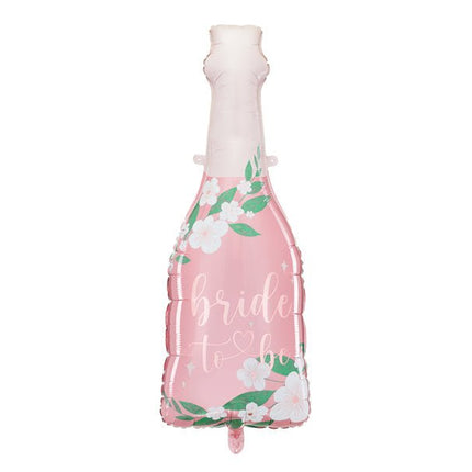 Helium Ballon Fles Bride To Be Leeg 1,08m van Partydeco koop je bij Partywinkel