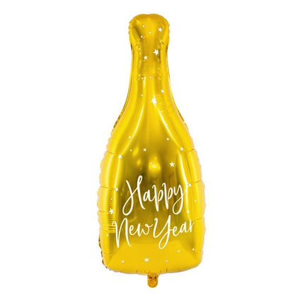 Helium Ballon Fles Happy New Year Leeg 82cm van Partydeco koop je bij Partywinkel