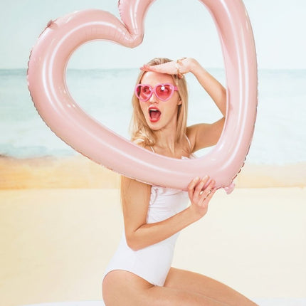 Helium Ballon Frame Hart Leeg 72cm van Partydeco koop je bij Partywinkel