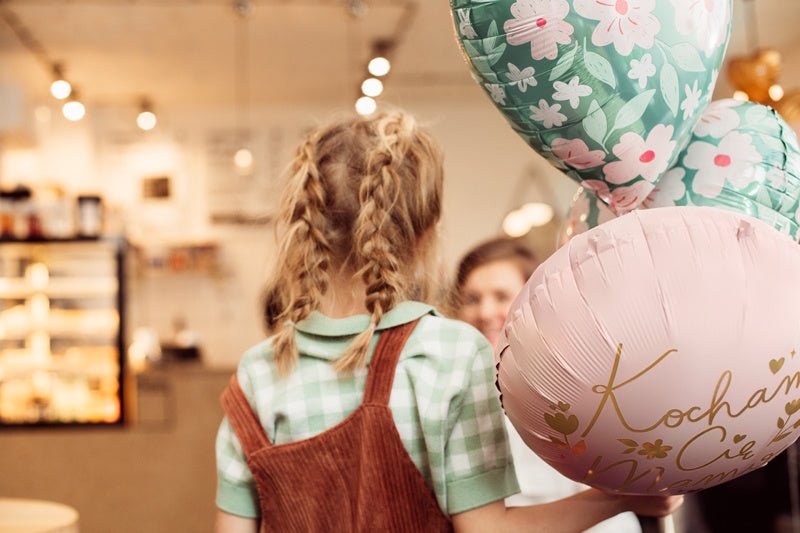 Helium Ballon Hart Bloemen Leeg 45cm van Partydeco koop je bij Partywinkel
