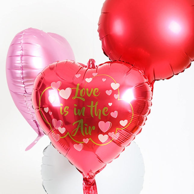 Helium Ballon Hart Love Is In The Air Leeg 45cm van Folat koop je bij Partywinkel