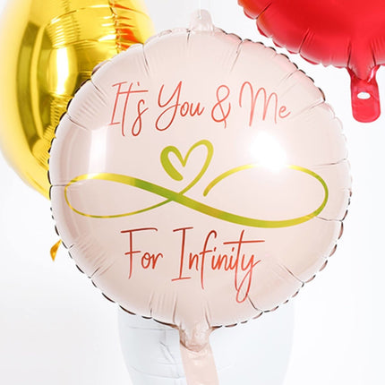 Helium Ballon Infinity Love Leeg 45cm van Folat koop je bij Partywinkel