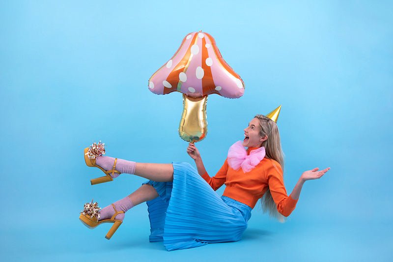 Helium Ballon Paddenstoel Leeg 75cm van Partydeco koop je bij Partywinkel