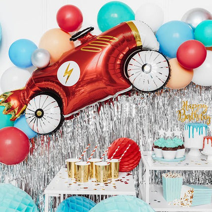 Helium Ballon Race Auto Leeg 1,11m van Partydeco koop je bij Partywinkel