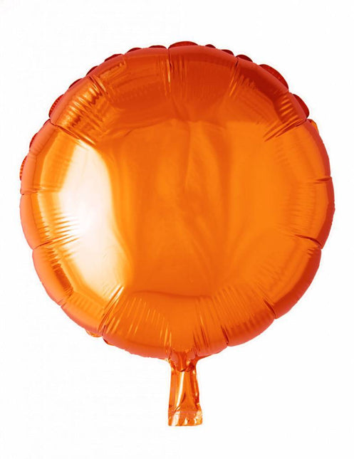 Helium Ballon Rond Oranje 46cm leeg van WeFiesta koop je bij Partywinkel