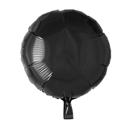 Helium Ballon Rond Zwart 46cm leeg van WeFiesta koop je bij Partywinkel