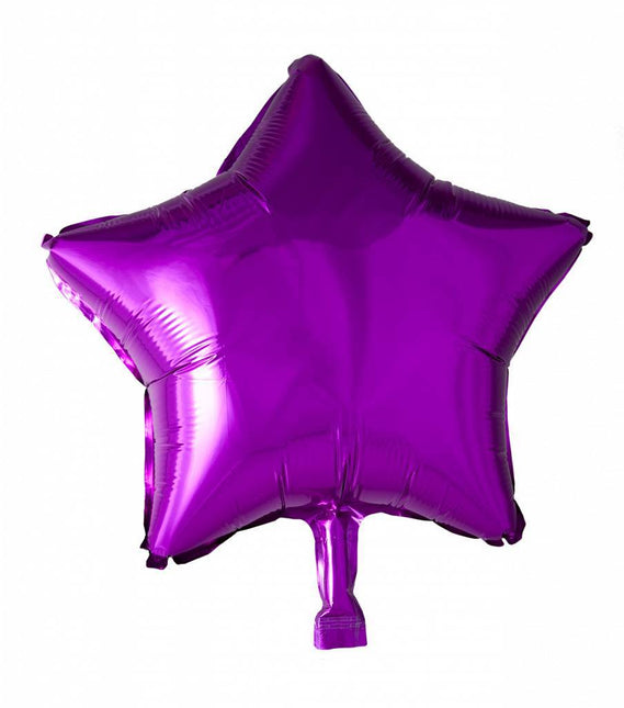 Helium Ballon Ster Fuchsia 46cm leeg van WeFiesta koop je bij Partywinkel