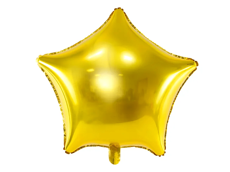Helium Ballon Ster Goud Leeg 70cm van Partydeco koop je bij Partywinkel