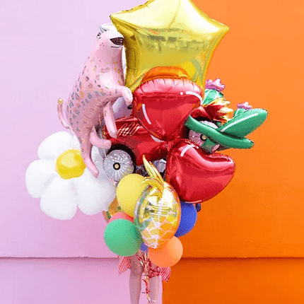 Helium Ballon Ster Goud Leeg 70cm van Partydeco koop je bij Partywinkel