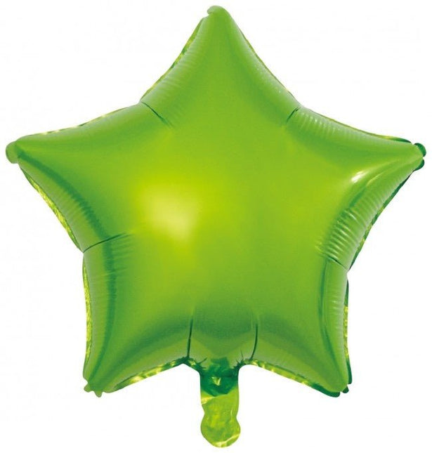Helium Ballon Ster Groen Leeg 45cm van WeFiesta koop je bij Partywinkel