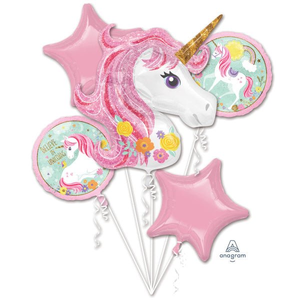 Heliumballonnen Set Unicorn 5 delig Leeg van Anagram koop je bij Partywinkel