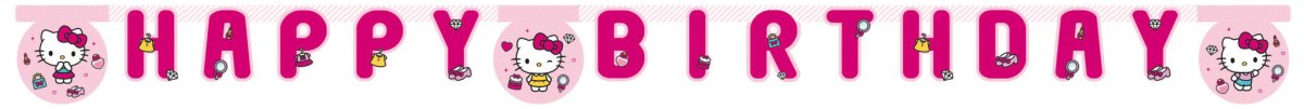 Hello Kitty Happy Birthday Letterslinger van Procos koop je bij Partywinkel
