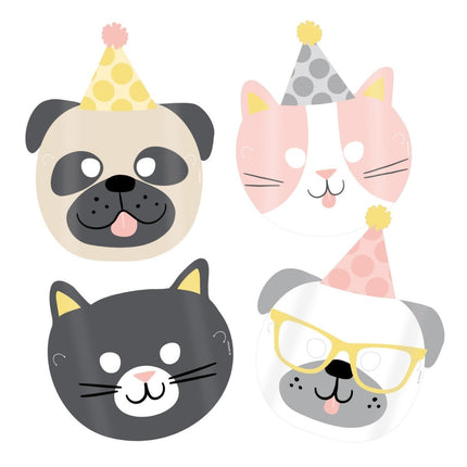 Hello Pets Maskers 23,2cm 8st van Riethmueller koop je bij Partywinkel