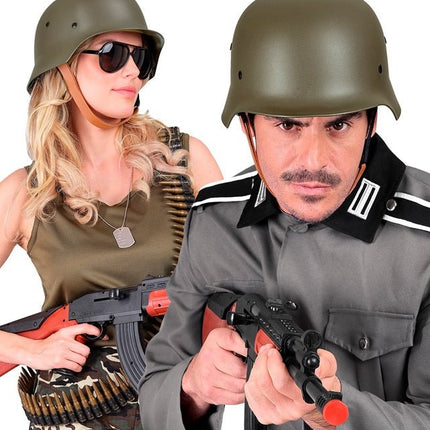 Helm Militair Groen van Widmann koop je bij Partywinkel