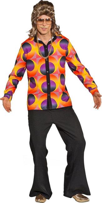 Heren Flared Broek met Zak – Zwart van Orlob koop je bij Partywinkel