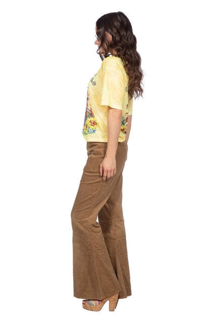 Hippie 60S Broek Bruin Dames van Wilbers & Wilbers koop je bij Partywinkel