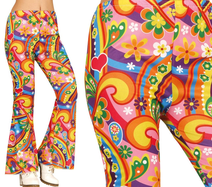 Hippie 60S Broek Dames van Fiestas Guirca koop je bij Partywinkel