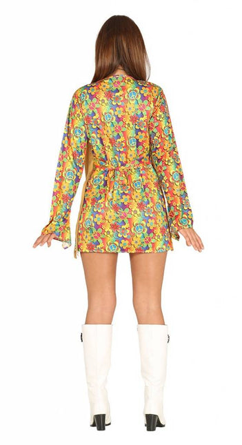 Hippie 60S Kostuum Bruin Dames van Fiestas Guirca koop je bij Partywinkel
