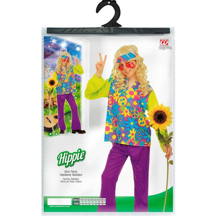 Hippie 60S Kostuum Jongen Bloemen van Widmann koop je bij Partywinkel