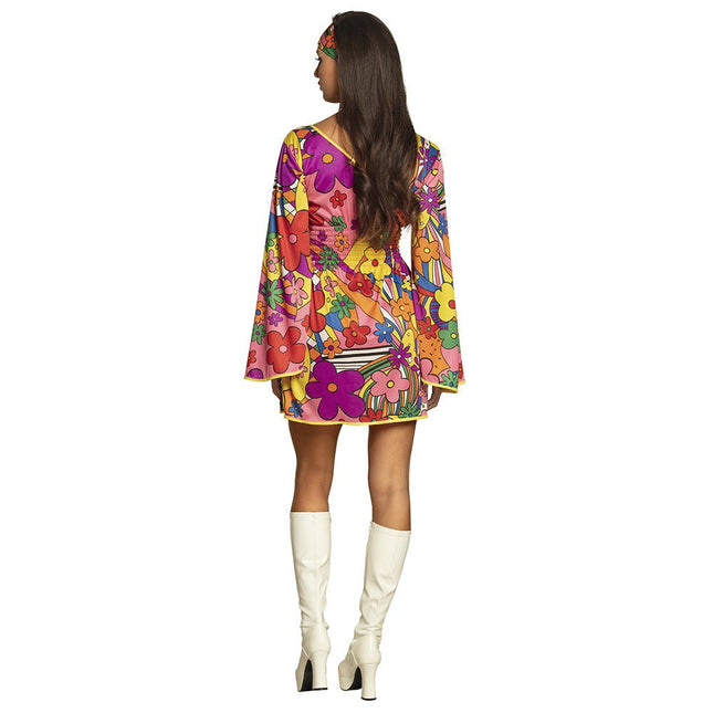 Hippie Jurk Dames Bloemen van Boland koop je bij Partywinkel
