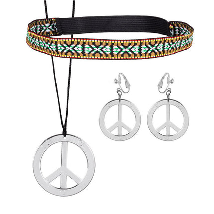 Hippie Kostuum Set 4 delig van Boland koop je bij Partywinkel